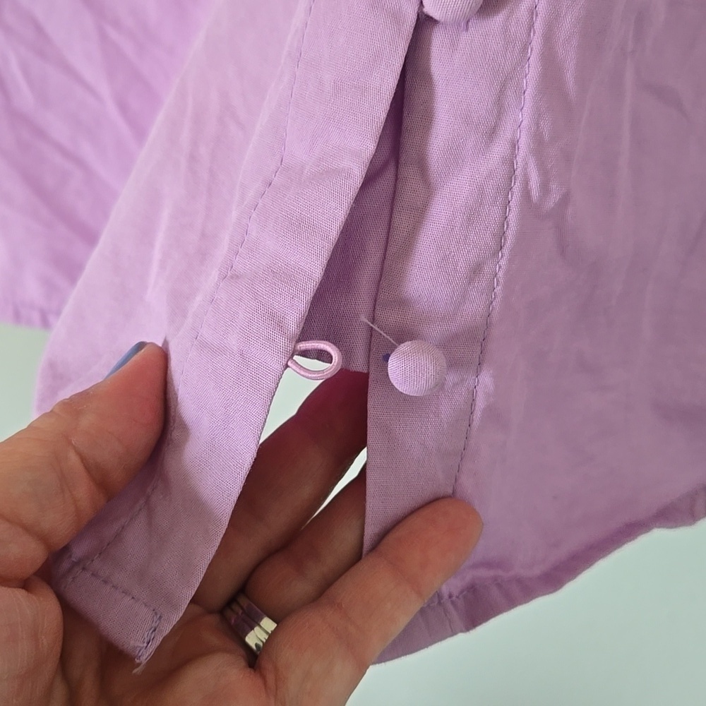 Vince Camuto | Lilac Cotton Blouse Size XS - Picture 5 of 7